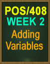 POS/408 Adding Variable
